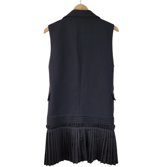 ALU Pleated Sleeveless Blazer Dress - Picture 2 of 6